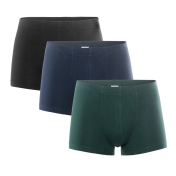 3-Pack of Men\'s Boxer Trunks in Organic Cotton with Elastane