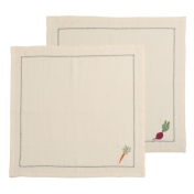 2-Pack Organic Cotton Muslin Kitchen Towels