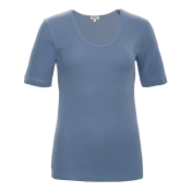 Women\'s Roos Pointelle Pyjama Top in Organic Cotton