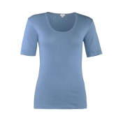 Women\'s Roos Pointelle Pyjama Top in Organic Cotton