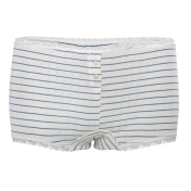 Striped Pointelle Hipster Briefs in Organic Cotton