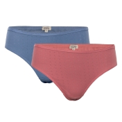 2-Pack Women\'s Pointelle Briefs in 100% Organic Cotton