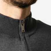 Men’s Zip-Up Cardigan in Organic Cotton & Wool