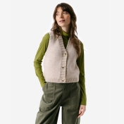 Women's Birte Button-Up Waistcoat in Organic Wool