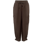 Women\'s Tinette Slouchy Cargo Trousers in Tencel