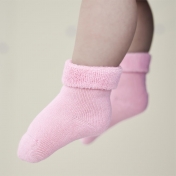 2-Pack Soft Organic Cotton Terry Baby Socks
