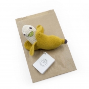 Joshua Banana Hand Crocheted Rattle
