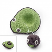 Katia Avocado & her Baby Seed Hand Crocheted Music Box