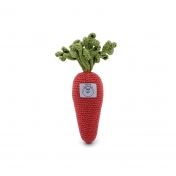 Charlotte Carrot Hand Crocheted Rattle