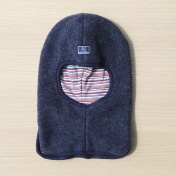 Balaclava Storm Hat in Wool Fleece with Organic Cotton Lining