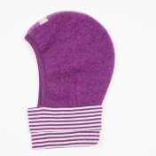 Soft Wool Fleece Balaclava with Wool and Silk Cuff