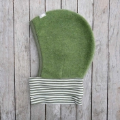Soft Wool Fleece Balaclava with Wool and Silk Cuff