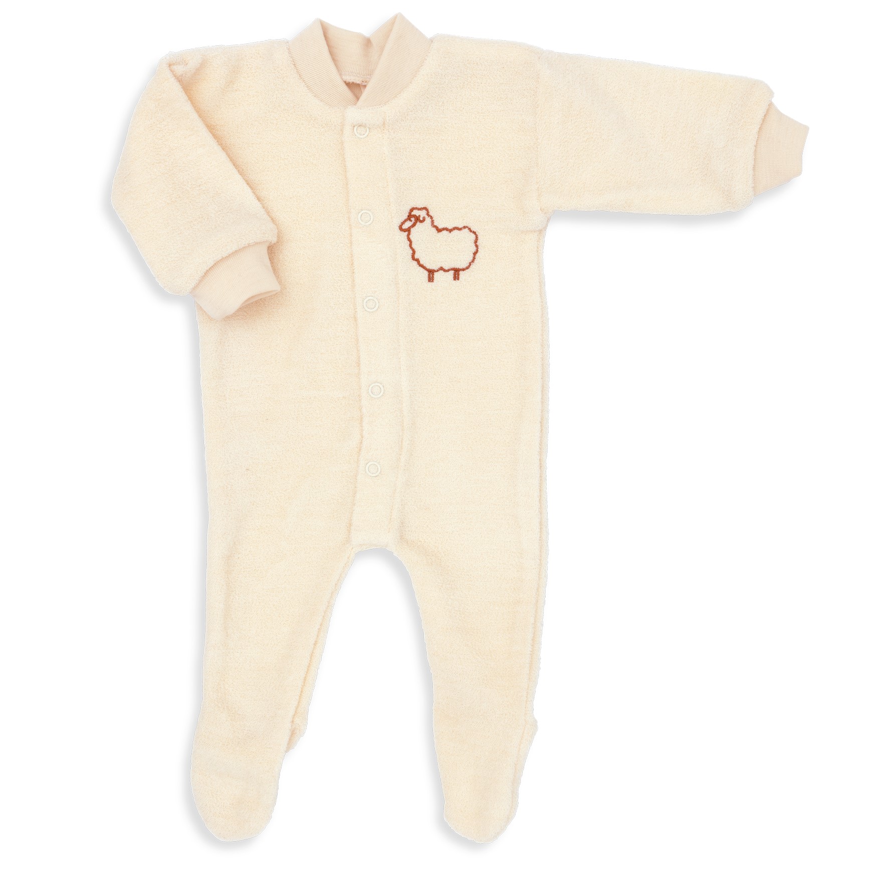 Organic Merino Wool Babygrow for Premature Babies