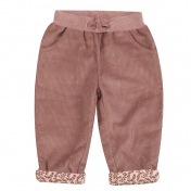 Fully Lined Organic Cotton Corduroy Trousers For Babies