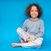 Ticking Stripe Summer Pants in Organic Cotton