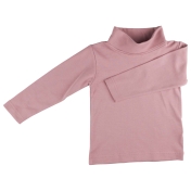 Children\'s Plain Polo Neck Long-Sleeved Shirt