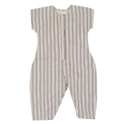 Organic Cotton Jumpsuit in Ticking Stripe