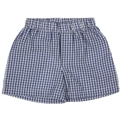 Summer Shorts in Organic Cotton Seersucker