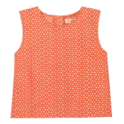 Block Print Sleeveless Top in Organic Cotton