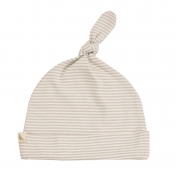 Fine Stripe Knotted Organic Cotton Baby Hat