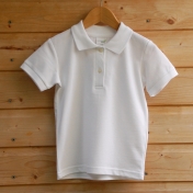 White Organic Cotton Polo Shirt