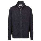 Men\'s Zip Jacket in Merino Wool, Possum Hair and Silk