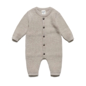 100% Knitted Merino Button Overall