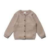 Merino Wool Textured Knit Cardigan