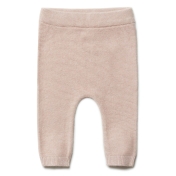 Knitted Baby Leggings in Organic Cotton and Silk