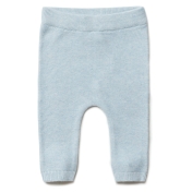 Knitted Baby Leggings in Organic Cotton and Silk