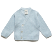 Kimono Wrap Baby Cardigan in Organic Cotton and Silk