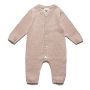 Knitted Baby Overall in Organic Cotton and Silk