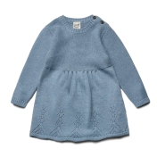 Long Sleeved Ajour Dress in Organic Cotton