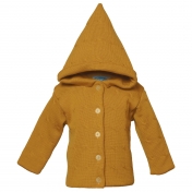 Double Layered Hooded Twist Jacket in Merino Wool
