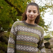 Women’s Baby Alpaca Pattern Sweater