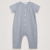 Baby Summer Romper in Light Woven Organic Cotton