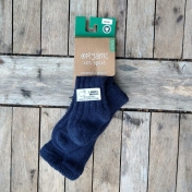 Ribbed Patterned Baby Tights in Organic Wool & Cotton