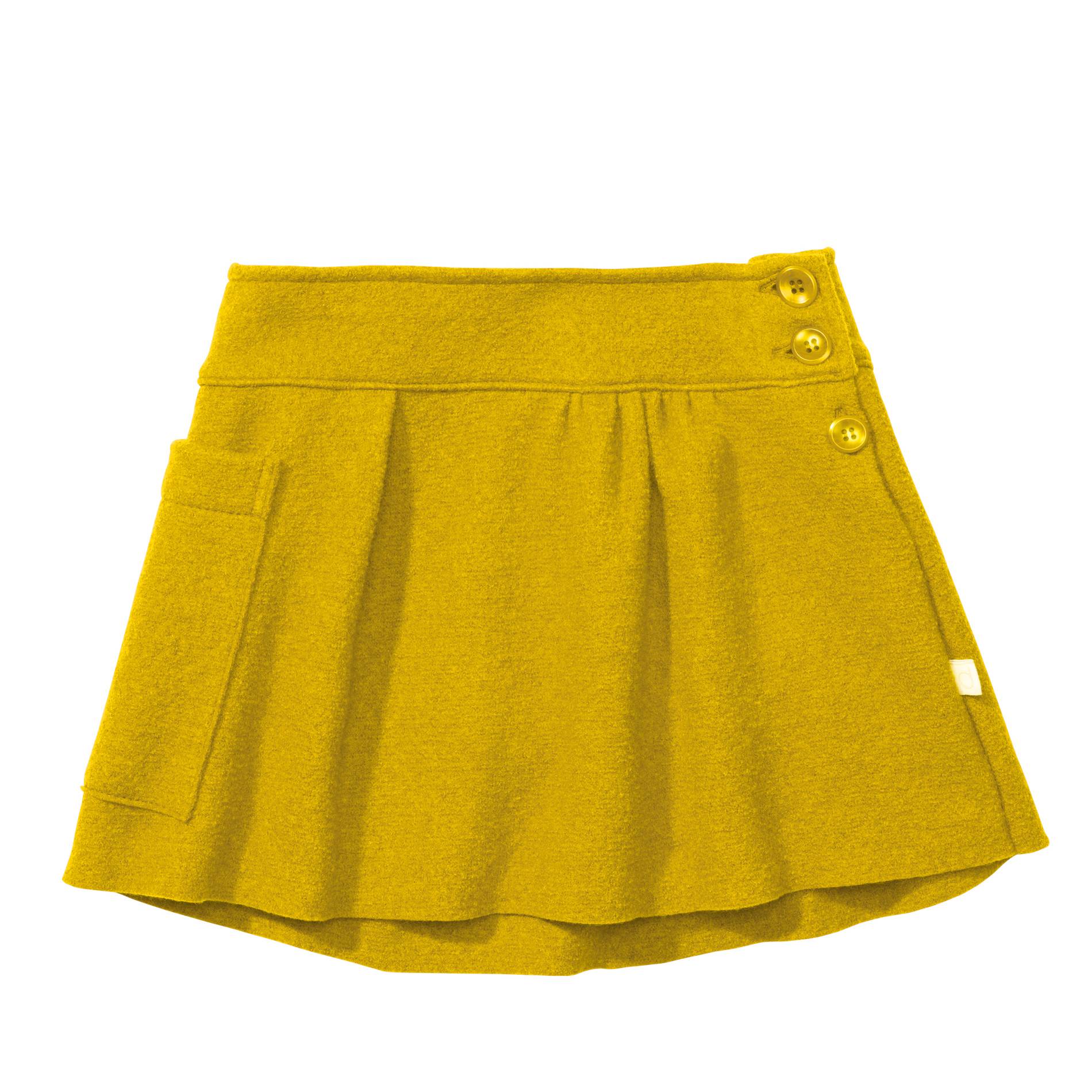 Organic Boiled Merino Wool Skirt with Pocket [3521] £44.20