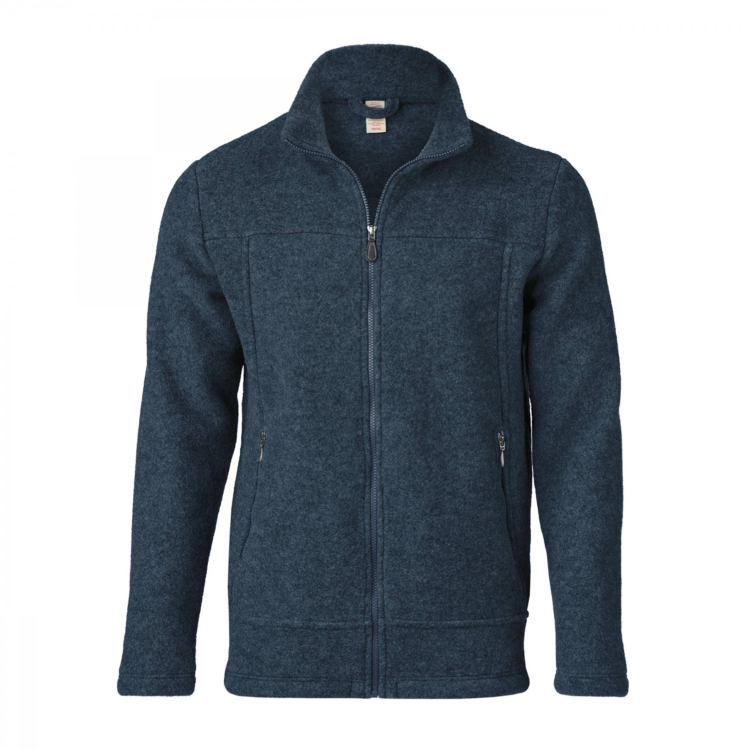 Men's Wool Fleece Zip Jacket. Zip men's fitted jacket by Engel in 100