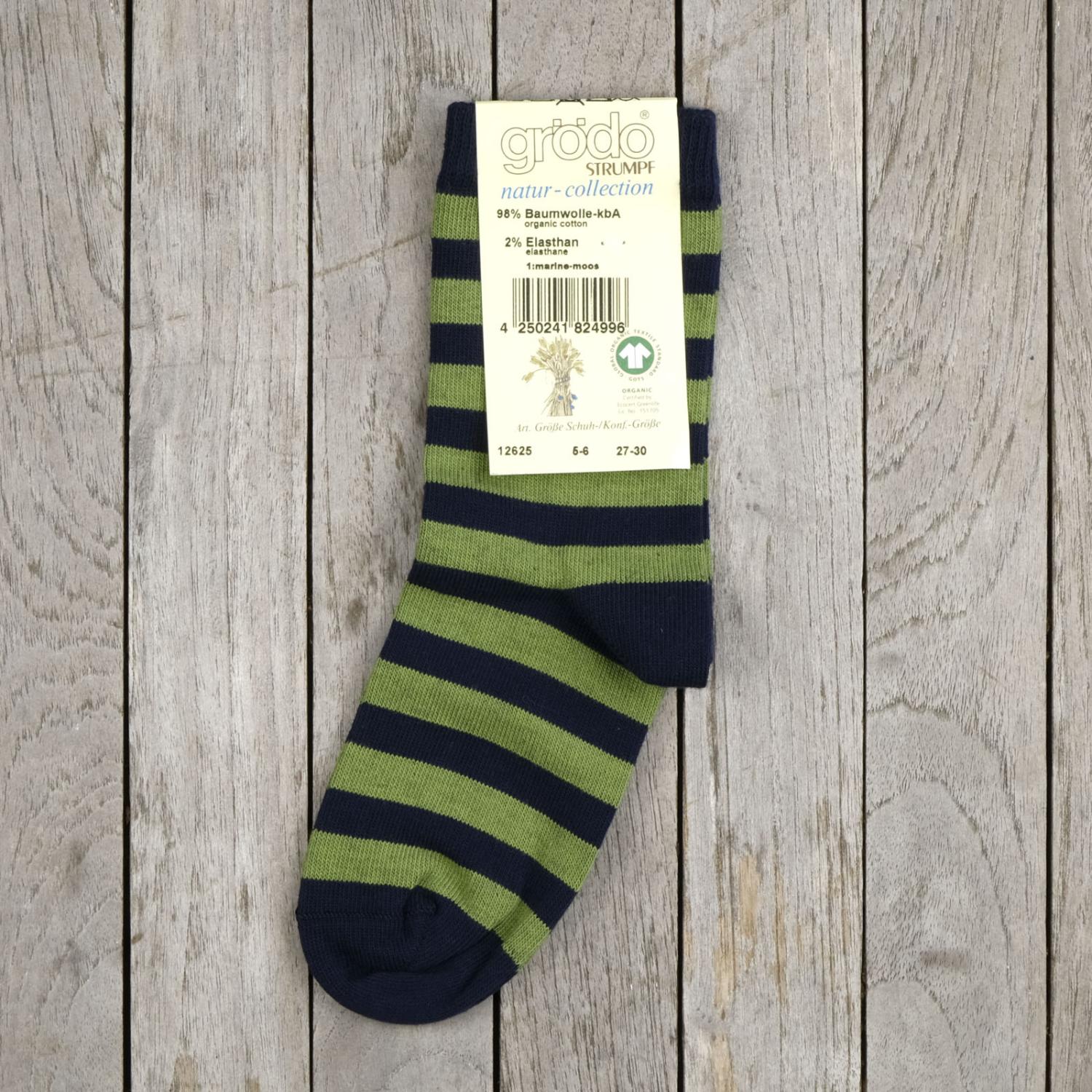 2-Pack Striped Organic Cotton Socks