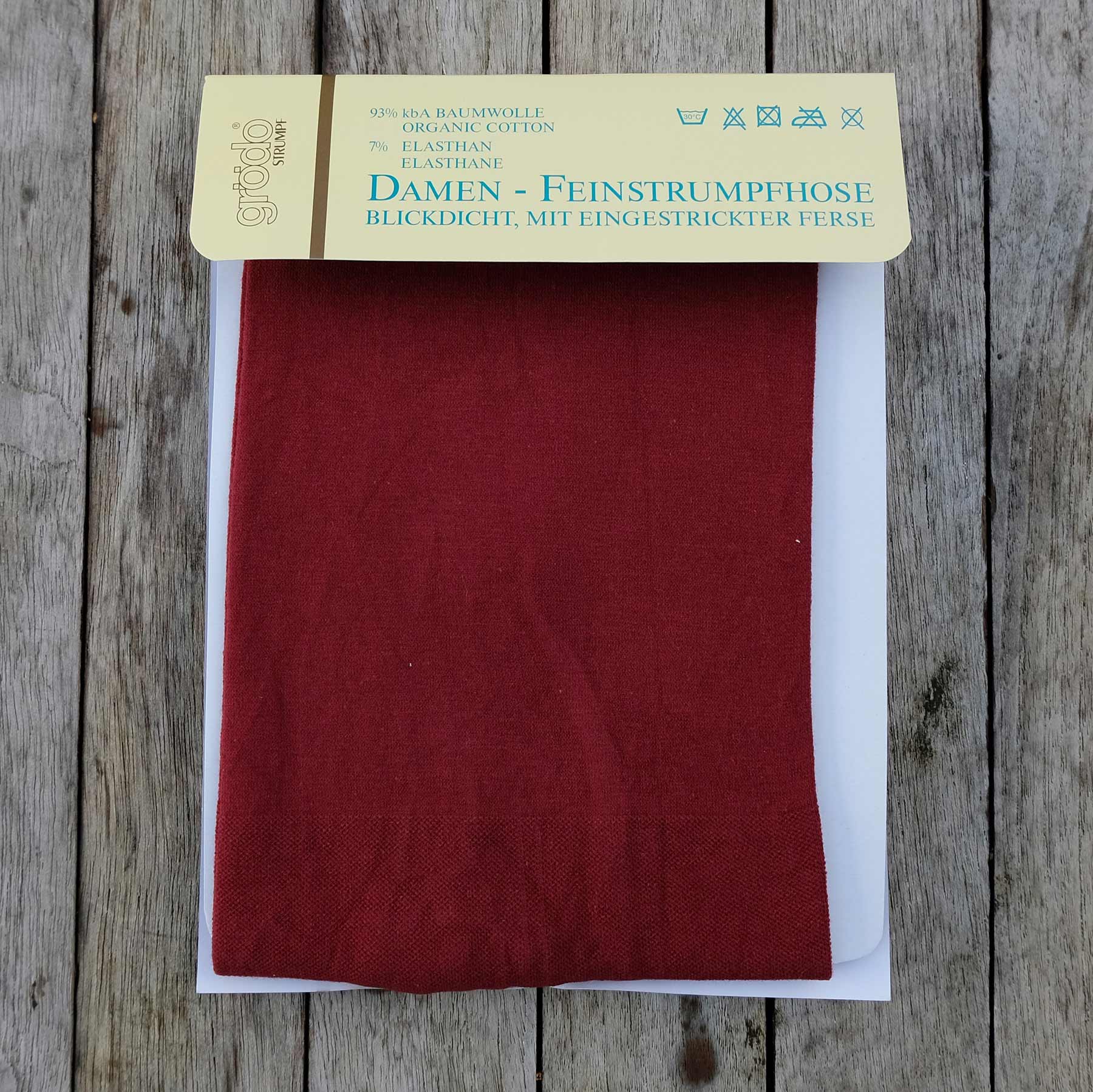 Footless Organic Cotton Tights Dark Grey Blend