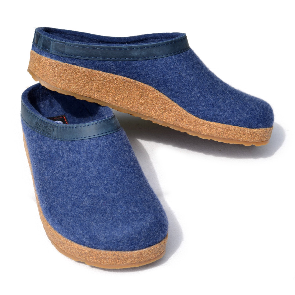 Haflinger Felted Wool Slipper with Cork and Latex Sole Adult slipon