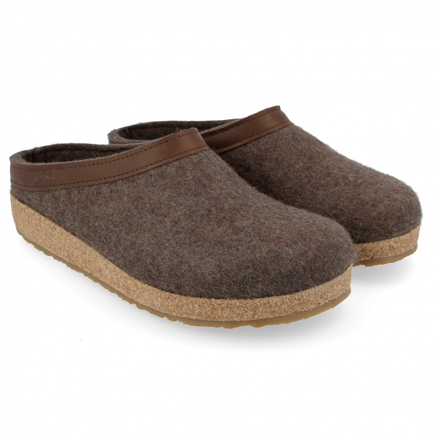 Haflinger Felted Wool Slipper with Cork and Latex Sole Adult slipon