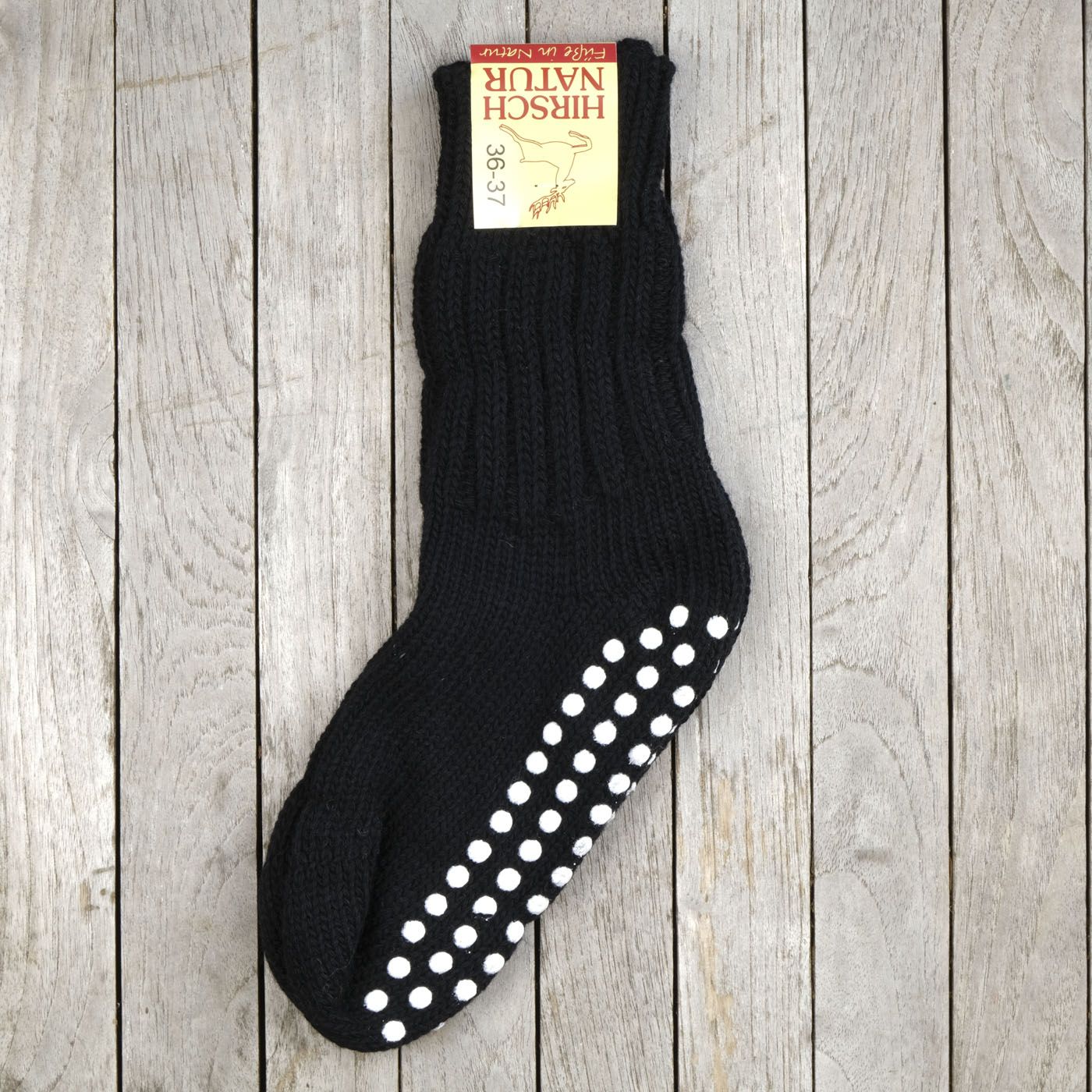 Nonslip House Socks in Organic Wool Organic Wool Grippy Sock for Adults