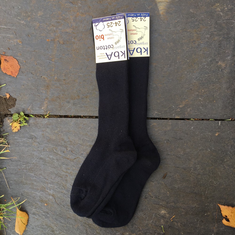 2Pack KneeHigh Navy Socks in Pure Organic Cotton Kneehigh Organic