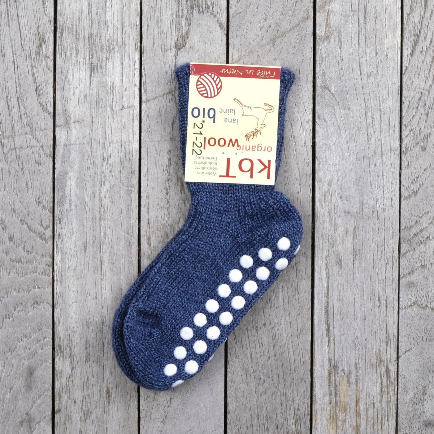 Nonslip Grippy Socks, Pure Wool