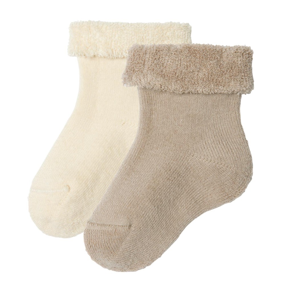 2Pack Soft Organic Cotton Terry Baby Socks [213] £7.00 Cambridge