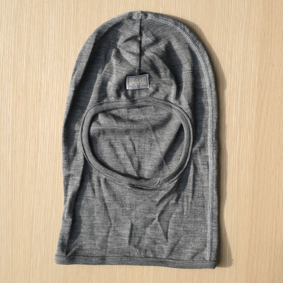 Pickapooh Wool Funny Balaclava Merino Wool Hat Caramel