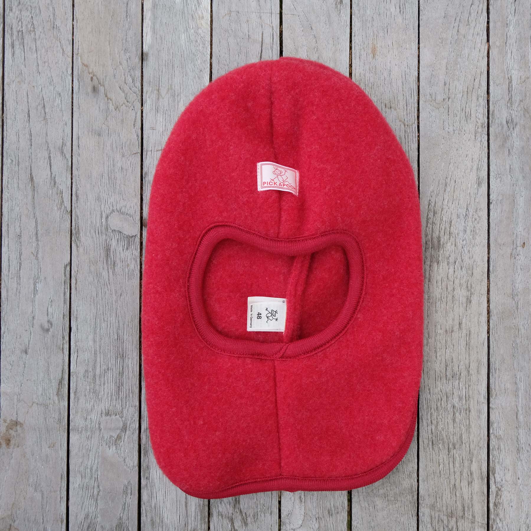 Hare Balaclava Merino Wool Fleece Hat Brown