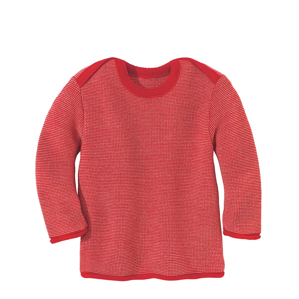 Baby Jumper in Organic Merino Wool Melange Organic Merino Wool